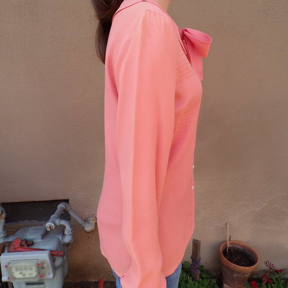 VINTAGE Cacharel Women's Peach Blouse - Picture 15 of 16